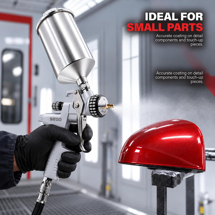 LAUCO KOTA HVLP Spray Gun Nozzle, Compact Aluminum Paint Sprayer (1.4 mm) 60822