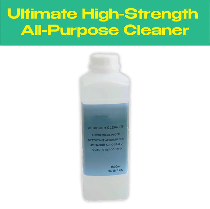 Airbrush Cleaner 1000ml - Non-Toxic, Multi-Use for Acrylic Paints & Art Supplies National Supply Company