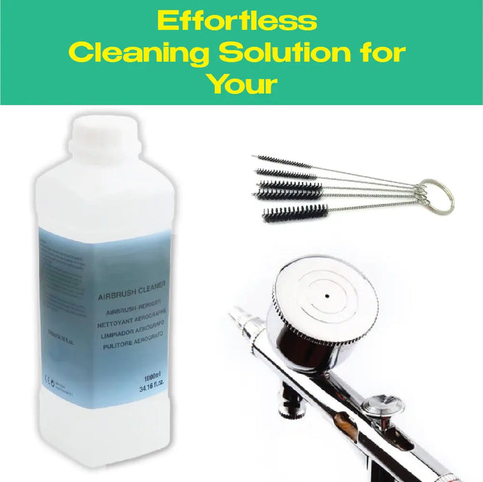 Airbrush Cleaner 1000ml - Non-Toxic, Multi-Use for Acrylic Paints & Art Supplies National Supply Company